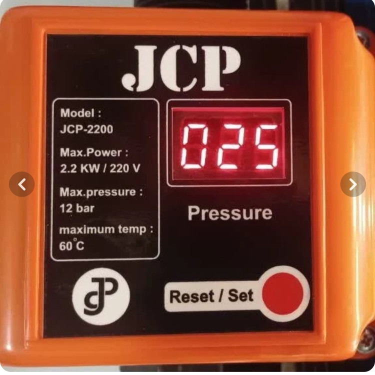 ست کنترل پمپ آب JCP مدل HYDROTANK با قطر ورودی ۱ اینچ ( مناسب برای پمپ های نیم اسب الی سه اسب )